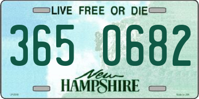 NH license plate 3650682