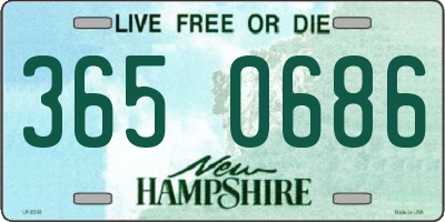 NH license plate 3650686