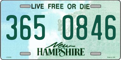 NH license plate 3650846