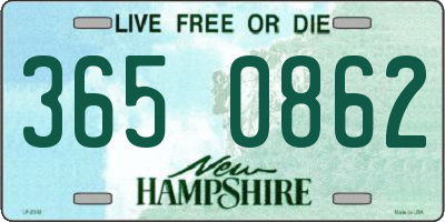 NH license plate 3650862