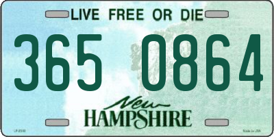 NH license plate 3650864
