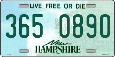NH license plate 3650890