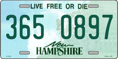 NH license plate 3650897