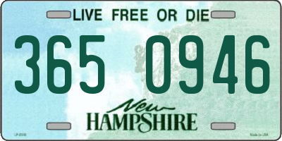 NH license plate 3650946