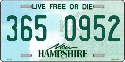 NH license plate 3650952