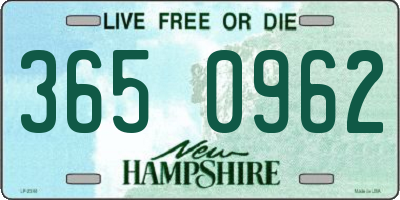 NH license plate 3650962