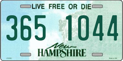 NH license plate 3651044