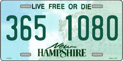 NH license plate 3651080