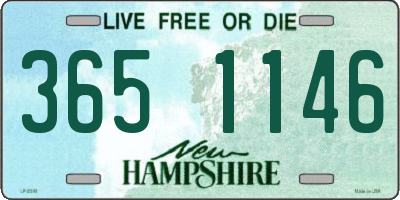NH license plate 3651146