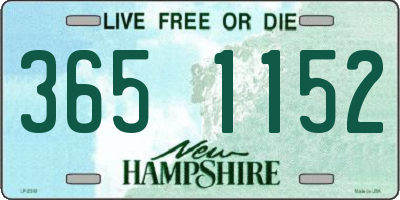 NH license plate 3651152