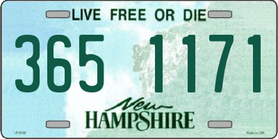 NH license plate 3651171
