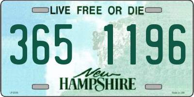 NH license plate 3651196