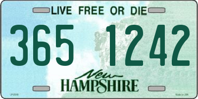 NH license plate 3651242