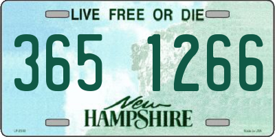 NH license plate 3651266