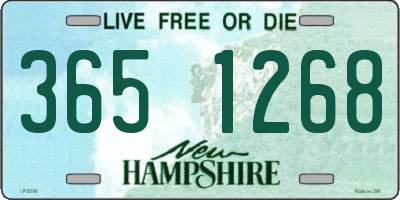 NH license plate 3651268