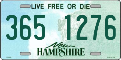 NH license plate 3651276