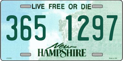 NH license plate 3651297