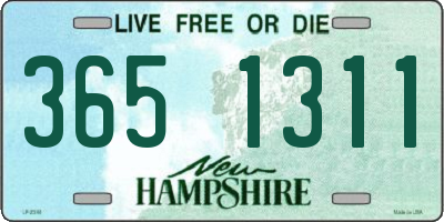 NH license plate 3651311