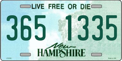 NH license plate 3651335