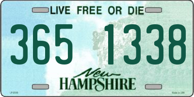NH license plate 3651338