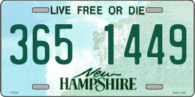 NH license plate 3651449
