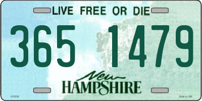 NH license plate 3651479