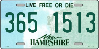 NH license plate 3651513