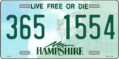 NH license plate 3651554