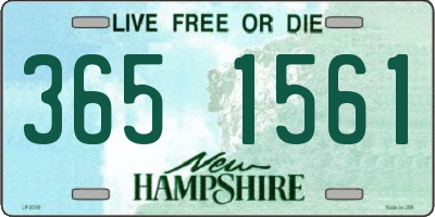 NH license plate 3651561