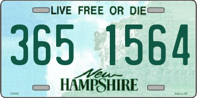 NH license plate 3651564