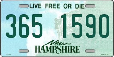 NH license plate 3651590
