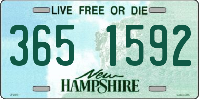 NH license plate 3651592