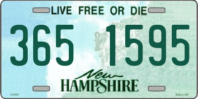 NH license plate 3651595