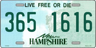 NH license plate 3651616