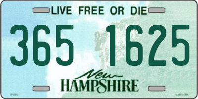 NH license plate 3651625