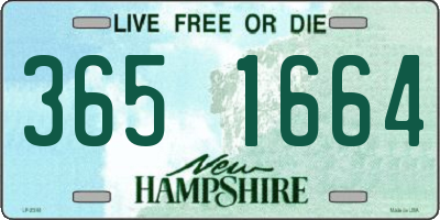 NH license plate 3651664