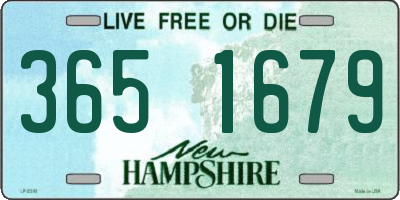 NH license plate 3651679