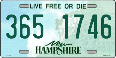 NH license plate 3651746