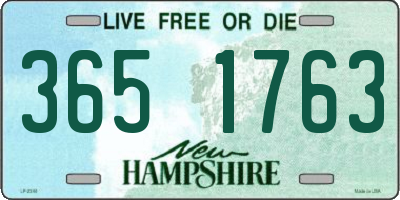 NH license plate 3651763