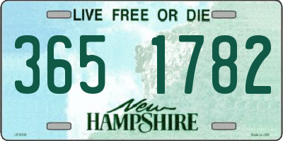 NH license plate 3651782