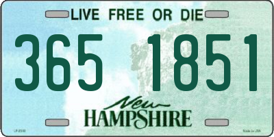 NH license plate 3651851
