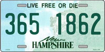 NH license plate 3651862