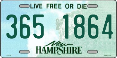 NH license plate 3651864