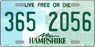 NH license plate 3652056
