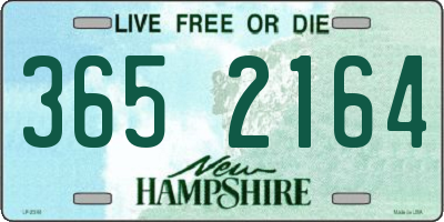 NH license plate 3652164