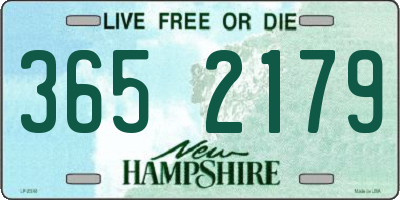 NH license plate 3652179