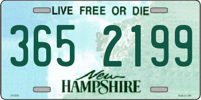 NH license plate 3652199