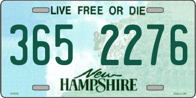 NH license plate 3652276