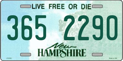 NH license plate 3652290