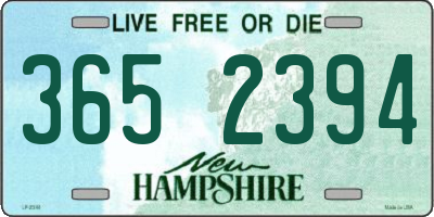 NH license plate 3652394